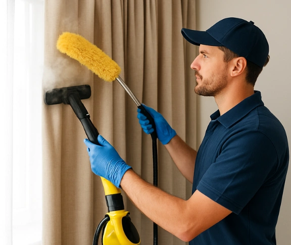Trusted drapes cleaning technician Matty Curtain Cleaning ormeau QLD