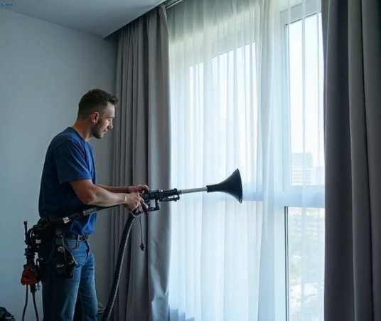 Professional drapes cleaning process tools Matty Curtain Cleaning ormeau